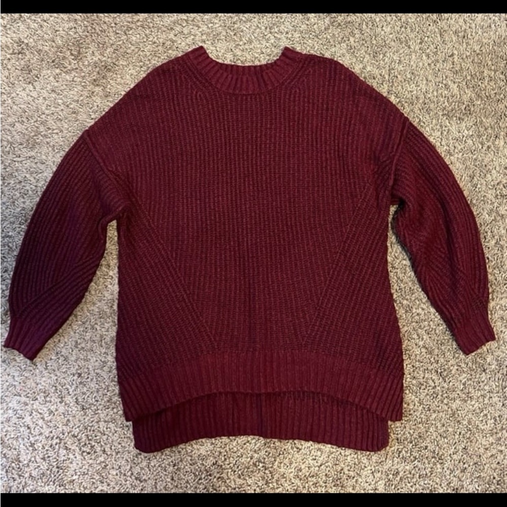 Women's Burgundy Sweater